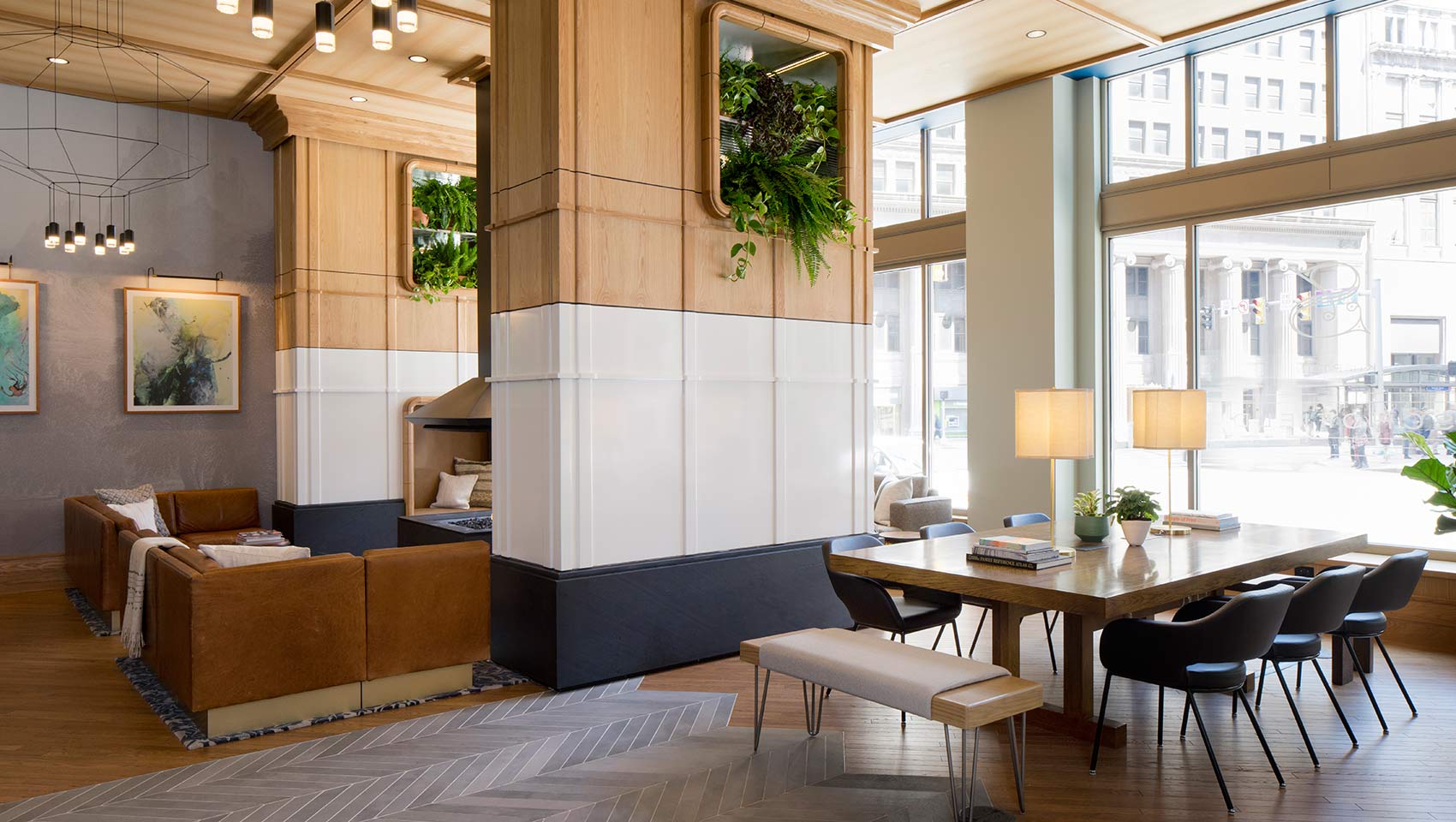 Living room at the Kimpton Schofield Hotel